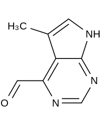 5-methyl-7H-pyrrolo[2,3-d]pyrimidine-4-carbaldehyde